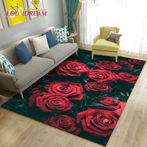 Tapijten Europese luxe bloem rozenblad gebied tapijt tapijt tapijt voor woonkamer slaapkamer bank deurmat decoratie keuken antislip vloermat