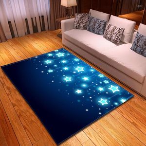 Tapijten European Star Print Modern voor woonkamer slaapkamer bedkamer dekendedekpervlak tapijt zachte anti-slip gang door floormat home decor