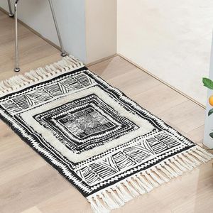 Carpets de style marocain exotique tissé durable et matériaux Facile à nettoyer le tapis en polyester