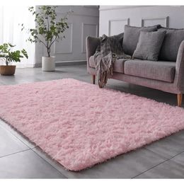 Tapijten Extra Groot Gebied Tapijt 9x12 Voeten Roze Ultra Zachte Pluche Tapijten Voor Kamer Antislip Moderne Kinderkamer Nepbont Home Decor Tapijt