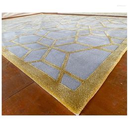 Tapijten fabriek op maat gemaakte handgemaakte wollen tapijt luxe hand getuft viscose home decoratie en tapijten