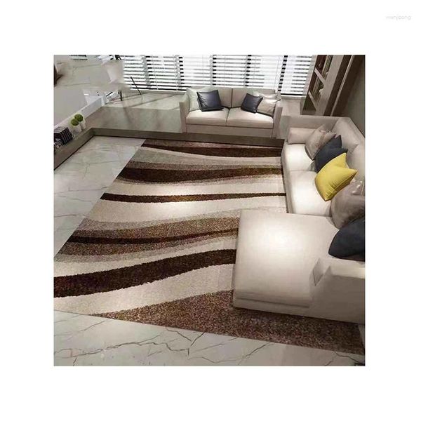 Alfombras Fábrica Personalizada Diseño moderno para el hogar Alfombra rectangular cómoda y fácil de limpiar para sala de estar