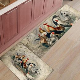 Tapijten boerderij haan kip tapijt retro keuken tapijten 3d woonkamer slaapkamer badkamer ingang portier home decor vloer mat tapis