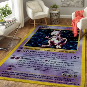 Tappeti moda Anime Card Area Rug Regalo 3D Stampato Tappetino per camera Pavimento antiscivolo Grande tappeto Decorazione della casa Style-1 231006