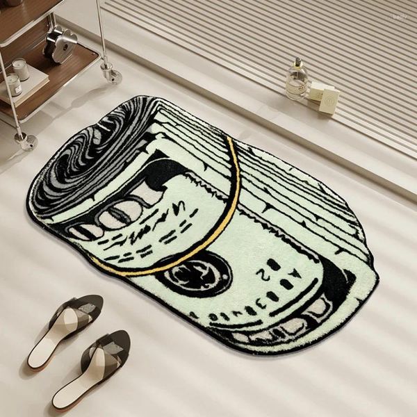 Carpets Fashion Living Room Carpet Bedside Mat Creative Dollar Dollar Home Decoration Child's Chambre