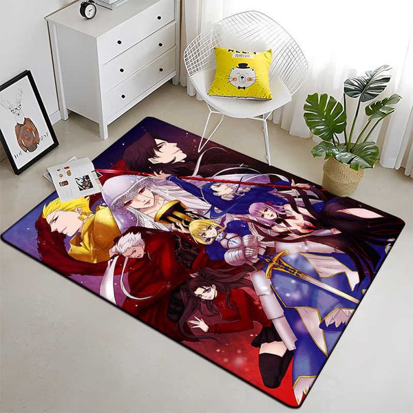 Alfombras Fate HD Impreso Alfombra Alfombra para el hogar Habitación de los niños Sala de estar Silla Mesita de noche Alfombra de piso simple moderna Alfombra Kawaii R230717