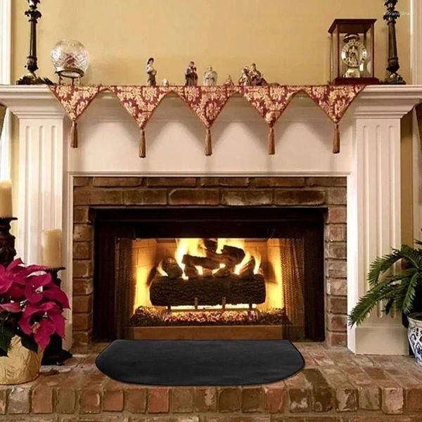 Tapis Tapis ignifuge pour foyer Tapis de cheminée Durable Protection résistante à la chaleur Utilisation intérieure et extérieure Flame Home