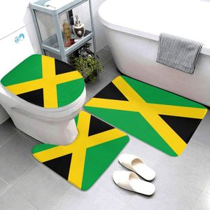 Tapijten vlag van jamaica baddeur vloer voet mat nationale vlaggen tapijt tapijt decor ingang woonkamer huis keuken badkamer duurzame artcarpe