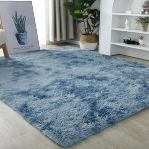 Alfombras alfombra alfombra suave y esponjosa área de tip-dye Diseño de estrellas modernos para habitación dormitorio para niños alfombra lavable de máquina no deslizante