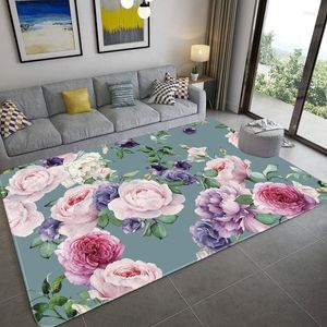 Tapijten bloemenpatroon ontwerp tapijt woonkamer grote ruimte vloerkleden slaapkamer vloer mat bed bloemen tapis salon alfombra para cocina