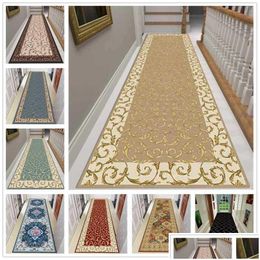 Carpets Corridor de balcon ￠ imprim￩ floral pour le salon Porte de porte Chauffeur de flanelle Nonslipe de chambre ￠ coucher de chambre ￠ coucher.