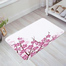 Carpets Flower Peach Petals branche rose de cuisine rose Mat de sol décor du salon