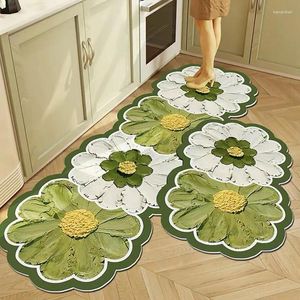 Tapijten Bloemvorm Keuken Afvoer Pad Absorberende Gootsteen Matten Antislip Gerecht Droogmat Koffie Servies Placemat Afdruiprek Pads Alfombra