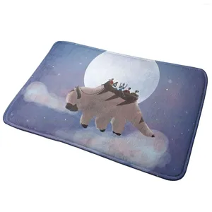 Tapis volant d'entrée de porte de porte de bain de bain de bain de baignon de bison de la saison de bison étoiles des étoiles Aang le dernier Airbender Katara Sokka Appa Anti-Slip