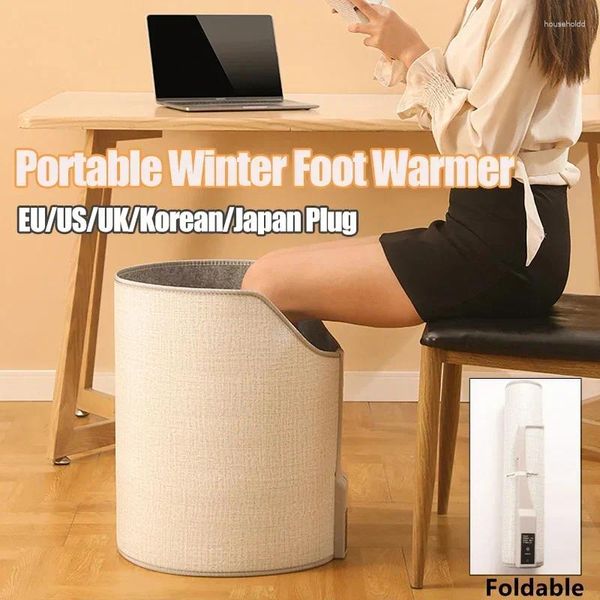 Tapis pliant chauffage électrique portable pour le chauffage d'hiver portable thermostat réglable pour la jambe pour le bureau à domicile sous le coussin de bureau