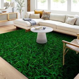 Tapijten voetbalveld groen gras tapijten voor kinderkamer spelen matten gebied tapijt slaapkamer wonen zachte vloerkleed woning decoratie