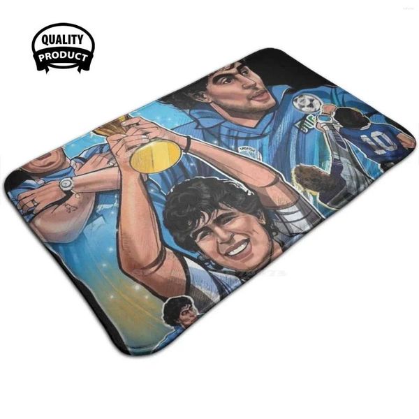 Carpets Football Légende Maradona 3d Articles ménagers tapis tapis Pado Diego