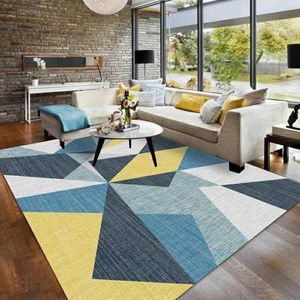 Alfombras para sala de estar, hogar, alfombra nórdica, dormitorio, manta para cabecera, alfombra suave para estudio, alfombras Teppich geométricas modernas