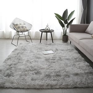 Tapis pour salon canapés modernes gris tapis moelleux chambre décoration antidérapant fourrure grand tapis lavable revêtement de sol tapis 231220