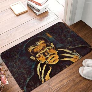 Tapis Frankenstein Film d'horreur paillasson antidérapant tapis de cuisine Karloff tapis de couloir nordique tapis de porte d'entrée décor de chambre à coucher