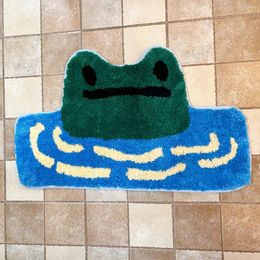 Alfombras rana río alfombra mechones niños tazas de peluche suave alfombras alfombras sin desliz