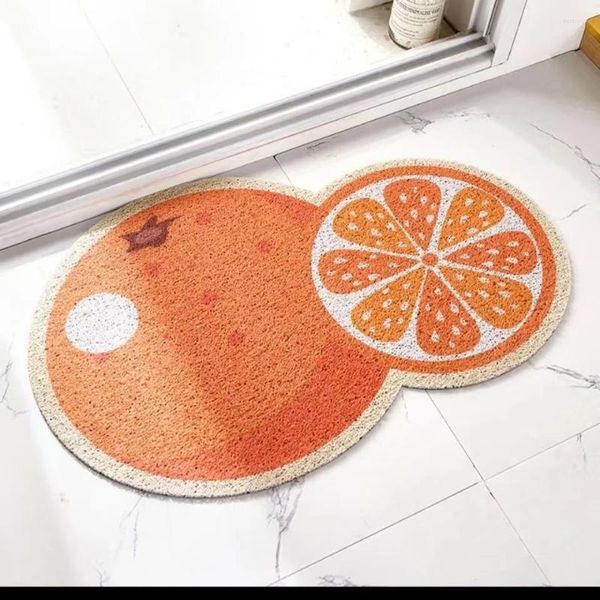 Tapis de porte anti-poussière pour raclage de fruits, tapis d'entrée, couloir, cuisine, bain, antidérapant, retrait de tapis, boucle de fil, paillasson de pied