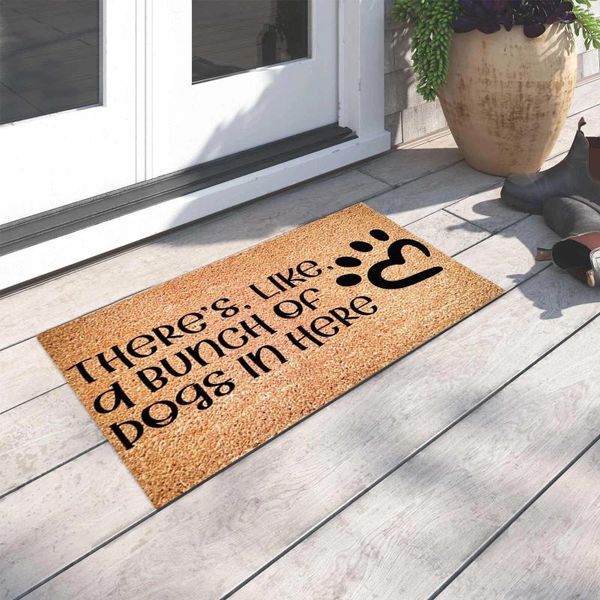 Carpets Fun Copywriting Mat Holiday Welcome Door Polyester Mens Soft Couverture Soft