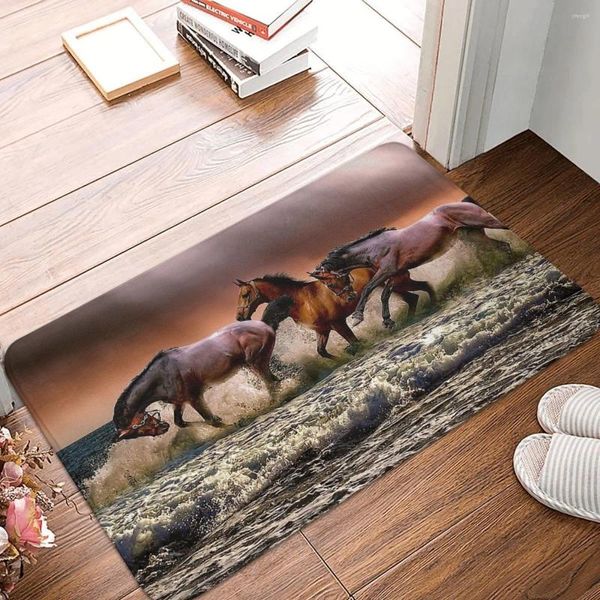 Tapis galopant cheval courir rapidement paillasson antidérapant bain cuisine tapis bienvenue tapis intérieur motif décor