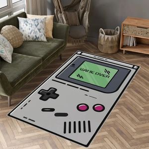 Tapis contrôleur de jeu zone tapis Gamer manette de jeu salle salon chambre tapis de sol dessin animé 3D motif tapis cadeau de noël 231124