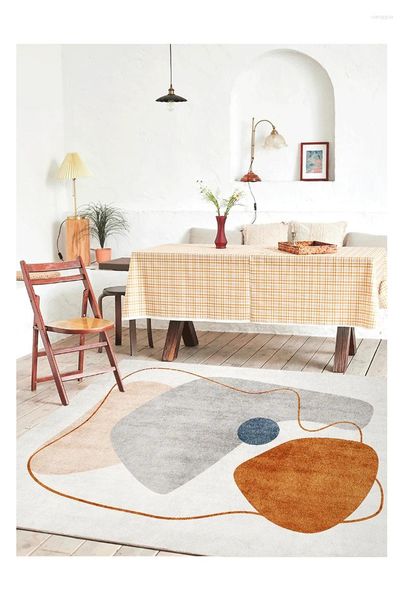 Alfombras GBG4984 INS Sala de café Sala de alfombra Mesa de café Mousse dormitorio nórdico abstracto nórdico