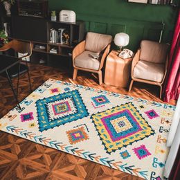 Tapijten geometrische bedrukte Perzische tapijten voor huis woonkamer groot tapijt tapis wasbare slaapkamer groot gebied bohemian tapijten home decor mat 230511