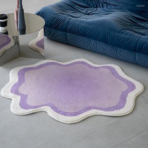 Tapis Girly Clouds Tapis Nordic INS Tapis Chic Gradient Wave Chambre Tapis Chambre Salon Tapis Plancher Drop