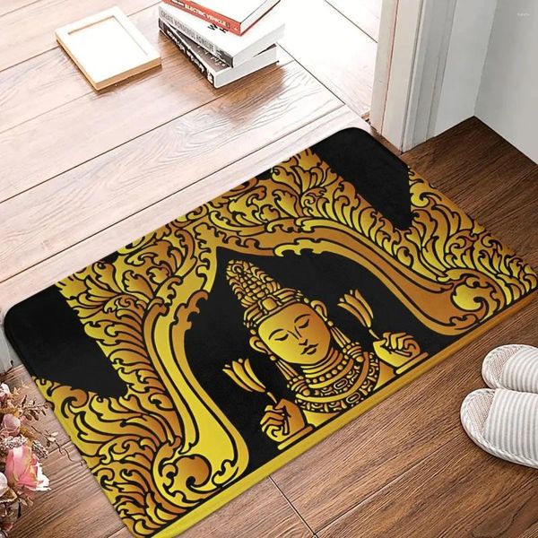 Tapis de salle de bain, déesse de l'amour, le Bodhisattva doré, paillasson de maison, décoration de salon