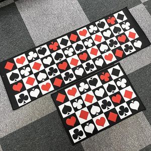Carpets Gothic Poker Wonderland Love Heart Floor Rug Portat Tapat Chambre de chambre à coucher
