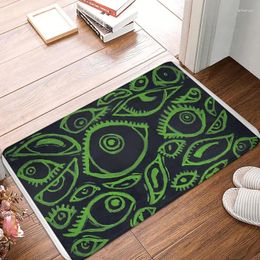 Alfombras Great Cthulhu Old One Old Pakormat Lime Green Bath Mat de cocina Al aire libre Decoración de patrones de hogar