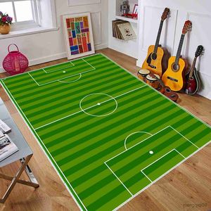 Tapis vert tapis de terrain de football pour jeu de chambre d'enfants grand tapis de luxe décor à la maison antidérapant tapis de jeu pour enfants jouer décor à la maison R230725