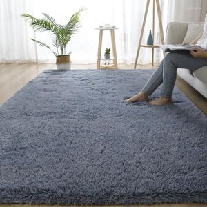 Alfombras grises para sala de estar, alfombra grande para pasillo, mesa de centro, alfombra para suelo, 160x230, alfombras para cubrir el pelo largo y esponjoso para el dormitorio de los niños