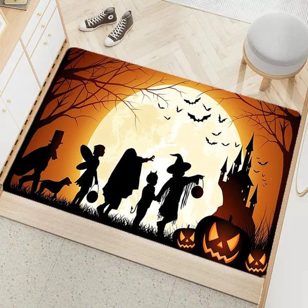 Tapis Halloween Diatom Ooze Tapis Salon Maison Tapis d'entrée Tapis de couloir intérieur Tapis Décoration de la maison Pied de terre de diatomées