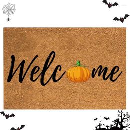 Tapis halloween tapis de porte bienvenue lavable réutilisable réutilisable décoration avant extérieure pour