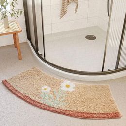 Tapis tapis de salle de bain fait à la main pour un confort supplémentaire sans glissement et facile à nettoyer le sol de la pièce doux
