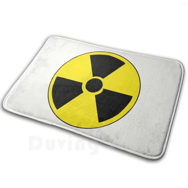 Carpets Hazard Soft Non slip tapis tapis tapis coussin radiologie Signe Radtech Nuke Radiation Danger Avertissement