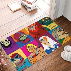 Tapis He Man maîtres de l'univers, tapis de bain antidérapant, tapis de chambre à coucher, paillasson de porte d'entrée, tapis de décoration de sol