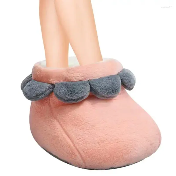 Alfombras Slipper calentada USB Alimentación del calentador de pies eléctricos en forma Accesorios de invierno para mujeres para trabajar en la lectura Viajando