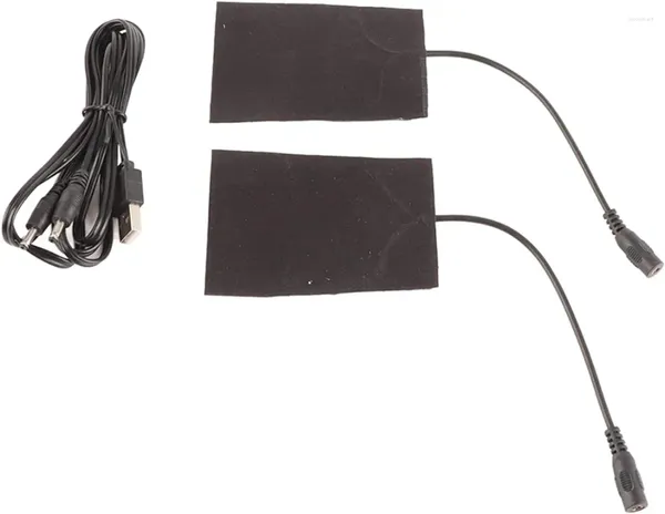 Tapis chauffants, ensemble de tapis chauffants portables en Fiber de carbone USB 5V, tapis chauffant pour fièvre électrique, adapté aux gants et autres