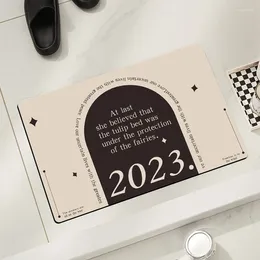 Tapis bonjour 2024 3d Visual Bath Mat de salle de bain non glissée Absorption d'eau du tapis de salle de bain entrée paillasson étage à trois dimensions décor