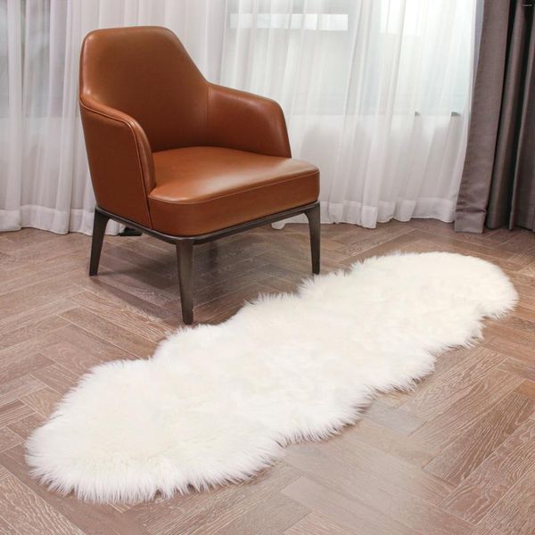 Carpets High Pile Faux SheepSin Tapis Coussin de tapis Chambre Room Soft Anti-Slip Tapis