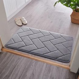 Tapis de haute qualité pavé épais bride tapis porte anti-dérapant chambre rebond salle de bain tapis d'absorption d'eau