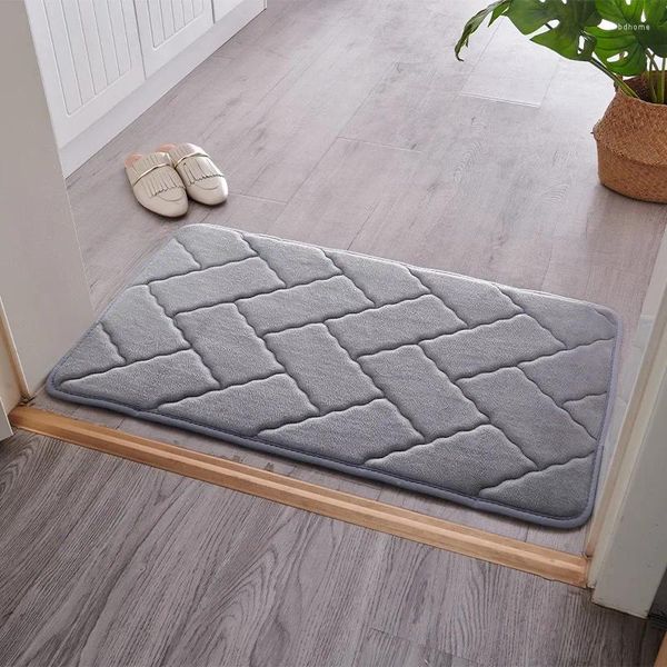 Tapis de haute qualité pavé épais bride tapis porte anti-dérapant chambre rebond salle de bain tapis d'absorption d'eau