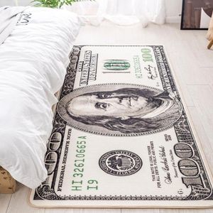 Tapijten Hoogwaardige cratieve niet-slipruimte Tapijten Modern Home Decor Carpet Runner Dollar Gedrukt Honderd 100 Bill Print1 283Q