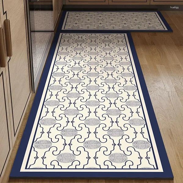 Tapis de sol de cuisine de haute qualité, imperméable, absorbant, pour couloir, balcon, longue zone, porte d'entrée, lavable